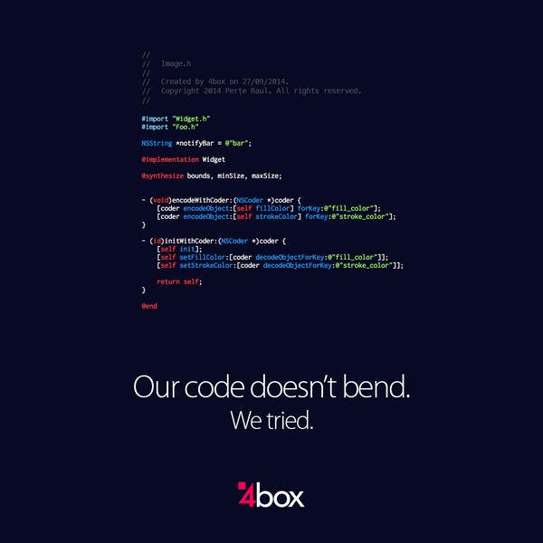 Their phones bend, our code doesn't. #BendGate