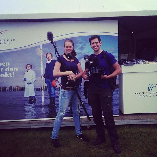 It's a wrap! Hele dag gefilmd voor <a href="/wetterskip/">Wetterskip Fryslân</a> #ditisijzersterk