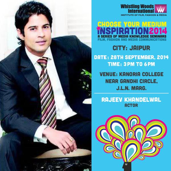 Whistling_Woods's tweet photo. Rajeev Khandelwal to share his experience of being a part in the Media industry at #Inspiration2014, #Jaipur. http://t.co/j117DkbY5I