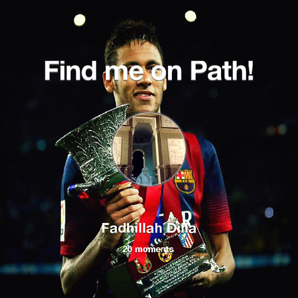 st_fadhillah's tweet photo. I've shared 20 memories with my friends on #Path - see them now at http://t.co/PHiUHD4Vi7! #thepersonalnetwork http://t.co/hgwksW6MnG