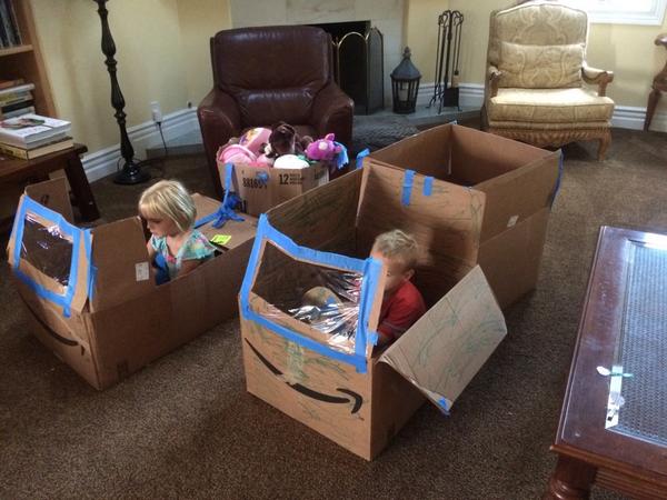 ZCompound's tweet photo. Getting into the pretend cars, Celia forgets something and says "wait don't leave without me!" http://t.co/9kmMOaOeY4