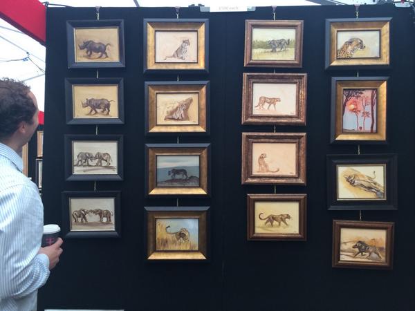 How many cheetahs, how many leopards on this wall? African cat test...@CountryLifeFair