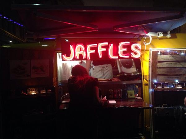 surryhillsfest's tweet photo. Want to taste some jaffles? Head down to #thevelvetcave #bourkest #surryhills #surryhillsfestival14 http://t.co/l9bVQnFcJs