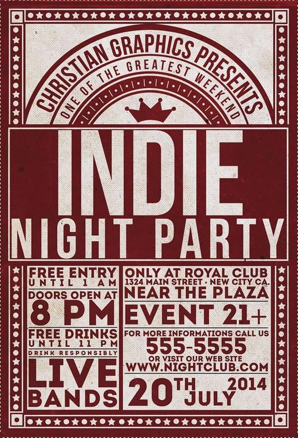 ChrisB_Graphics's tweet image. Indie night flyer #desgin #flyer #indie graphicriver.net/item/indie-nig…