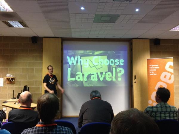 _davidives's tweet image. And now, our very own @johnblackmore from @Crowdcube talks #laravel at #digpen