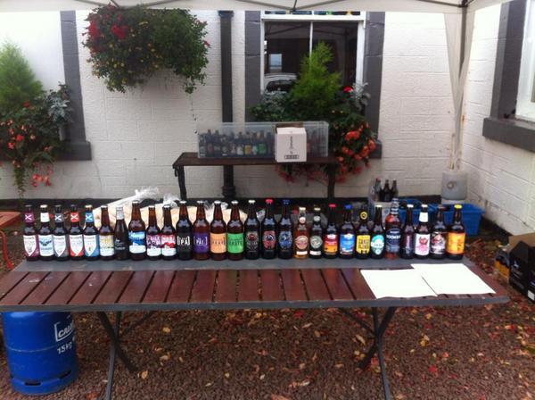 eastlothianbeer's tweet photo. bottle bar getting set up at @duckskilspindie  in aberlady east lothian so pop down and enjoy the fun http://t.co/OCKappZHbg