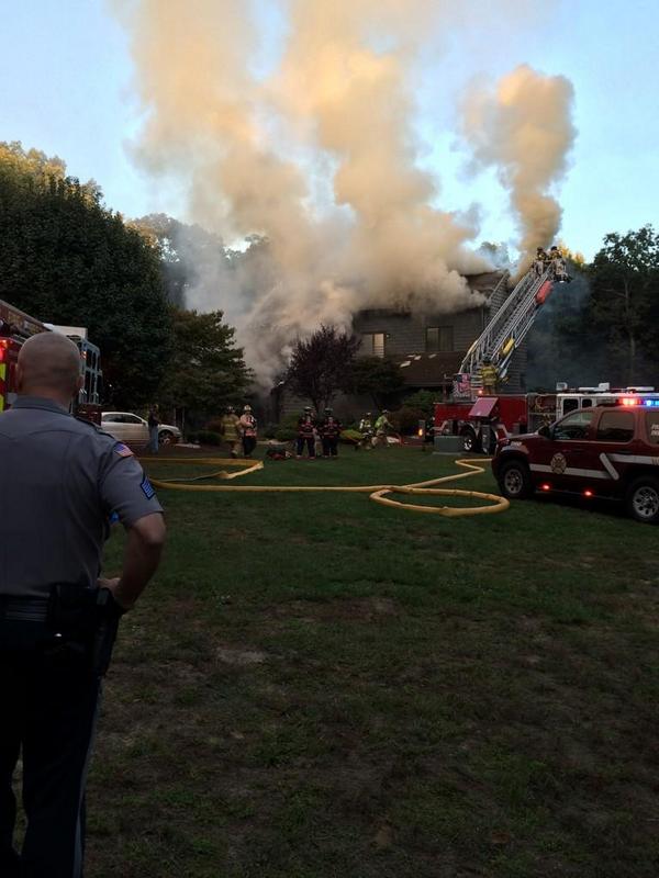 FreeholdFire's tweet photo. Here are some shots from the fire that 16-1 and surrounding towns battled last night. Great job by all! http://t.co/8X87phJ2pn