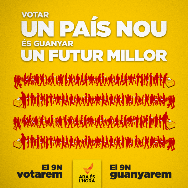 catalangate's tweet photo. El 9N tot just acaba de començar. I per guanyar-lo hem de ser-hi tots, absolutament tots: http://t.co/hwwcPNHiOd http://t.co/x9hZJfFl02