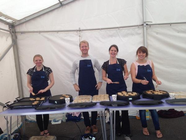 It's all happening! Cooking up some welsh cakes for our opening! Come and join us from 2 o'clock!