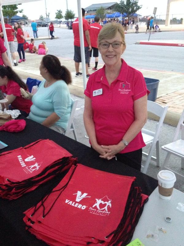 DSASTX's tweet photo. Judith, our loyal Board Member at Large, is ready to answer your questions at the DSA Tent. #SABuddyWalk14 http://t.co/U3IyU9CYsG