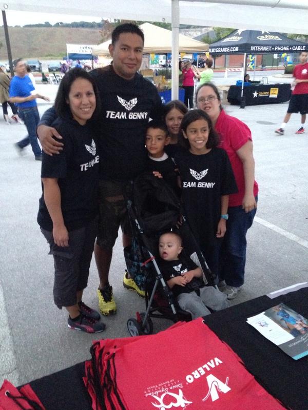 DSASTX's tweet photo. Team Benny is ready to Walk! #SABuddyWalk14 http://t.co/1sJT25hHA8