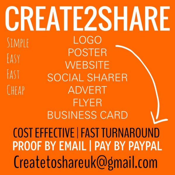 Create2Share's tweet image. Need #fastturnaround #logo #poster #advertising #image #businesscard #designs? Get in touch createtoshareuk@gmail.com