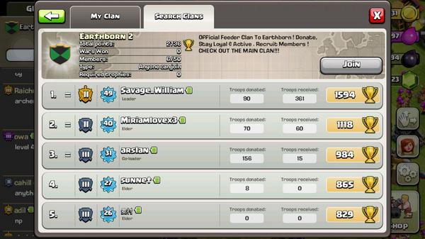 chieftgk's tweet photo. Our Official Feeder Clan is officially open ! ANY LEVEL , ANY TOWNHALL ! http://t.co/0WUg6MzgvG