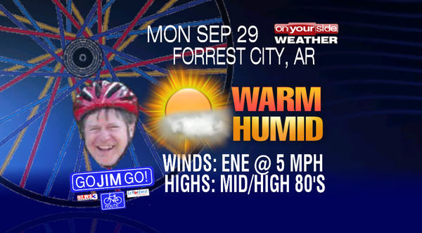 AOnek_WREG3's tweet image. #WREG's @JJaggers_WREG3 is taking a break from his ride for @LeBonheurChild today. Back to it in #ForrestCity AR Mon.