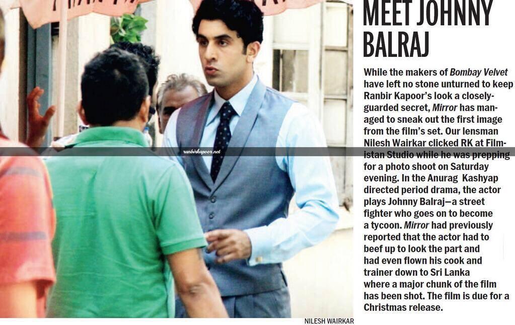 Cant wait for BOMBAY VELVET 
Happy Birthday Ranbir Kapoor <3 