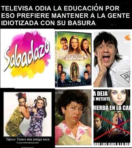 NO_MAS_TELEVISA's tweet photo. ¿HARTO de VOLVERTE CHANGO como @AlvaroCueva por ver PÉSIMA programación de #Televisa? Mejor #ApagaTelevisaParaSiempre http://t.co/5k3B8Jstd7