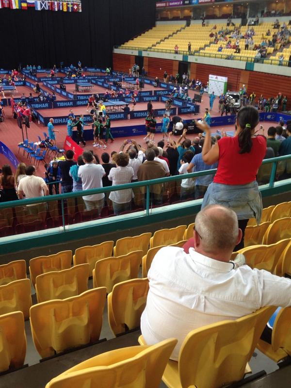 Elevenpoints's tweet image. Portugal  through 3-1 vs Sweden #EuroTT2014 . Hard fought match.