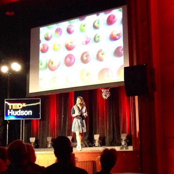 BerksFarmTable's tweet photo. Katharine Millonzi, ladies and gentleman. Helping to spread the #goodfood word. #greattalk #tedxhudson #Hudson #B... http://t.co/UTJ34RJnDb
