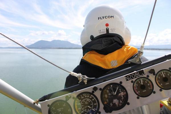 Hitching a seaplane ride. Splash In in Lakeport today.