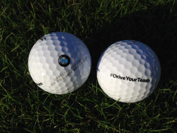 Heading to the #RyderCup? Tweet with #DriveYourTeam to claim 1 of 200 souvenir balls at The BMW Village Showcase.