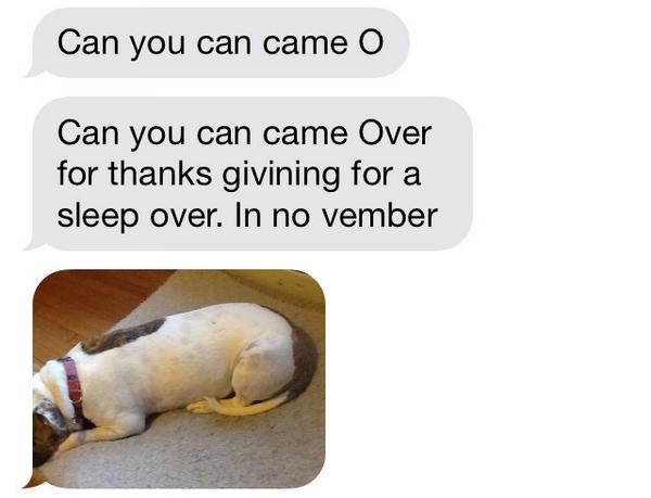 How to extend a formal Thanksgiving dinner invitation, courtesy of my 7-year-old cousin: