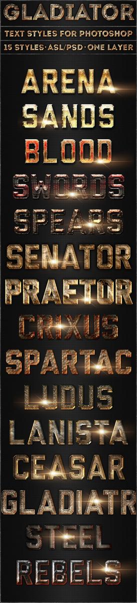 jonasstensgaard's tweet image. You like #Gladiator? Then you&apos;ll &amp;lt;3 these styles!! goo.gl/9kwgFT #graphicriver #textstyles #blood #spartacus