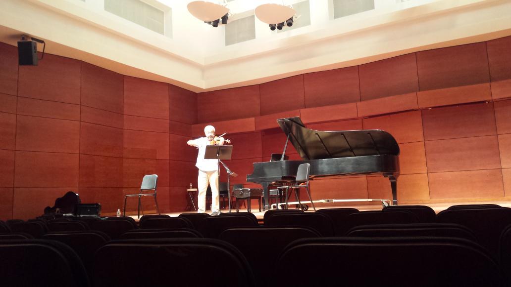 This is how Dmitry Sitkovetsky is celebrating his 60th birthday -- by rehearsing! Happy B-day Dima! 