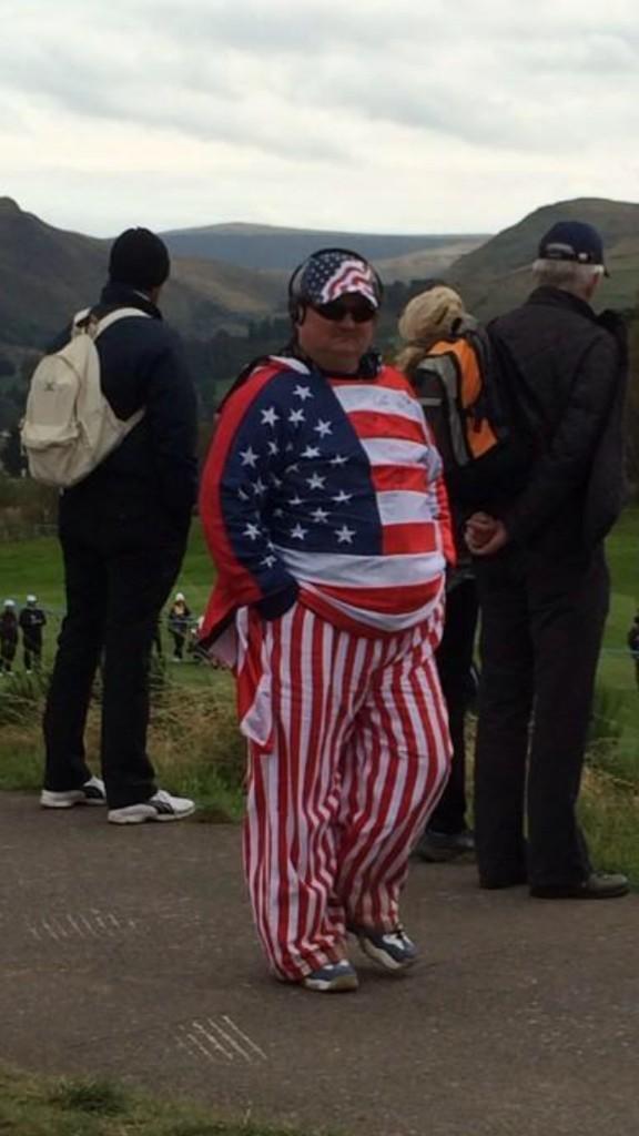TheClub's tweet photo. Peter Griffin spotted at the Ryder Cup... http://t.co/g32IoWCopK