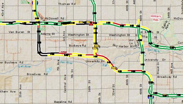 Phoenix Az Traffic Map | Draw A Topographic Map