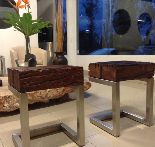 Ignis_Assembly's tweet image. Bancos de Inoxidable y Madera Antigua (diseño sustentable) , Solo en IGNIS  #Design #Art #Inoxidable #decoracion