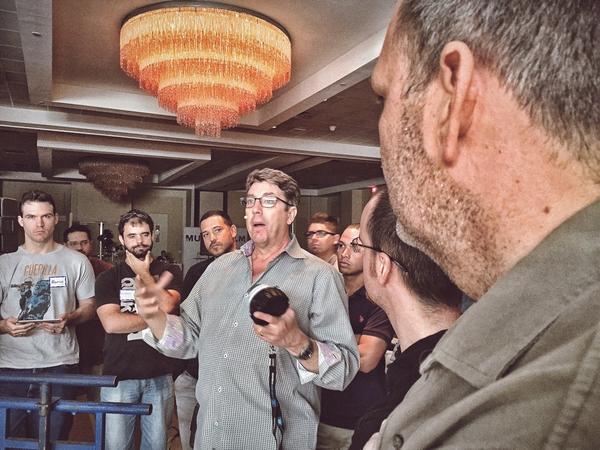 shanehurlbutasc's tweet photo. RT @andrescuervo: Master #cinematography workshop at Illumination Experience #ietour @IlluminExTour #mzed #iphone6 http://t.co/MhPY6F1yJn