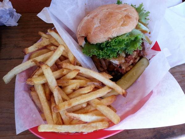 Danny's Roadside Kitchen in Lower Lake. Tiny, but they do things the right way.