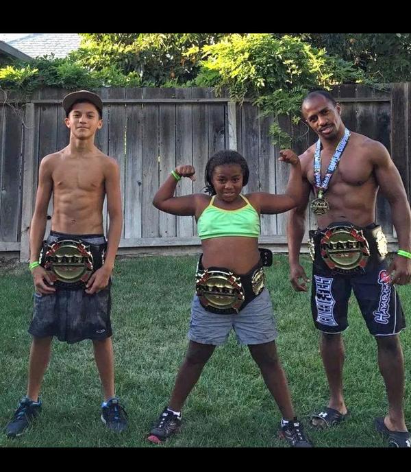 RadGarciaUSH's tweet image. NAGA results Me my lil-Girl &amp;amp; her homeboy. @CungLeMMA thanks for coming @SamPSpengler #Guerrilla #BeltCollectors