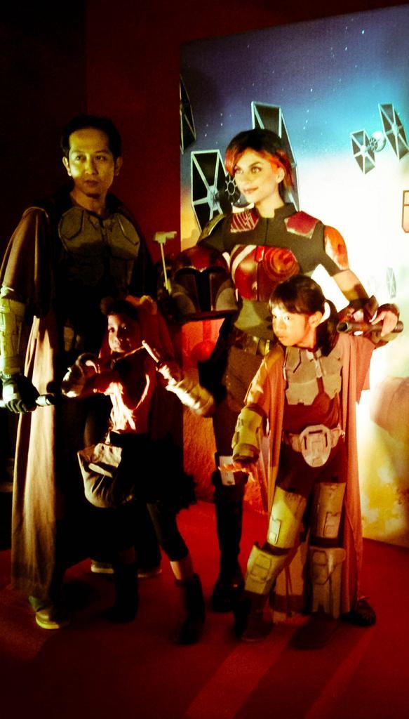 lyn_asuka's tweet photo. Little Ewok, Jedi Knights of the Old Republic and Sabine! #Sabine #SabineWren #RebelSpotted #StarWarsRebels http://t.co/fKE6bYzi1Q
