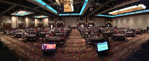 Ariens's tweet photo. Our full ballroom vs. empty ballroom at the 2014 Dealer Summit. #Driven2014 #Ariens http://t.co/RPyn1O3mcs