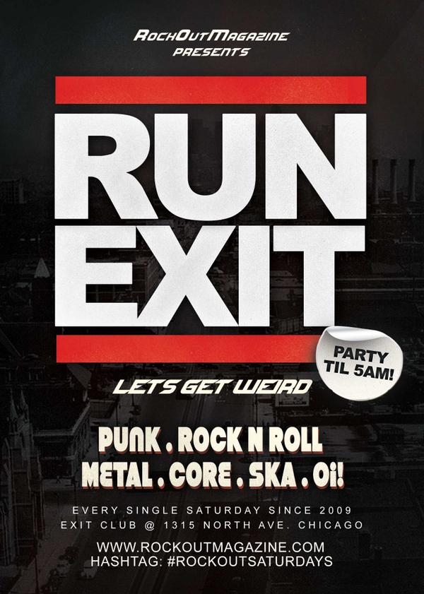 rockoutmagazine's tweet image. #RockOutSaturdays are in full swing tonight at @Exit_Chicago! But first a secret show w/@xthatlyingbitch! #FunShit