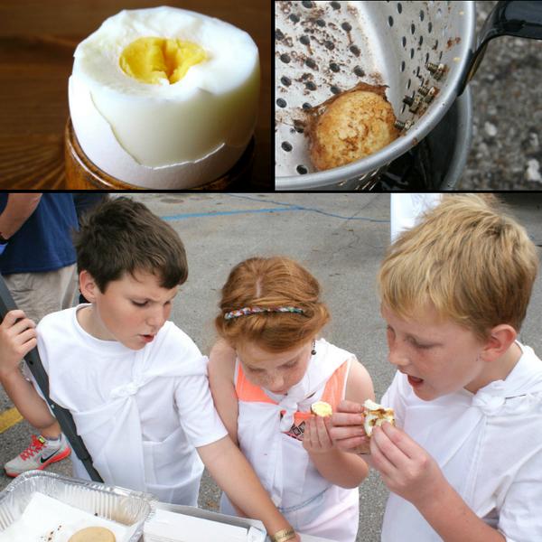 aldotcom's tweet photo. #WillitFry hard boiled egg: yes
Check out the results of our #try2fry challenge http://t.co/2yNwGaYJsT http://t.co/NcTvSvmzUc