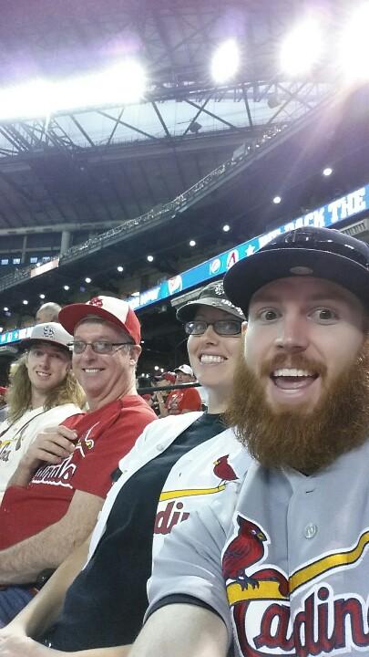 birdgangfitteds's tweet photo. Dad flew in from idaho. First #stlcards game. Great seats. #stlfanphoto #cardsfanphoto Go #cards http://t.co/37d8URR12W