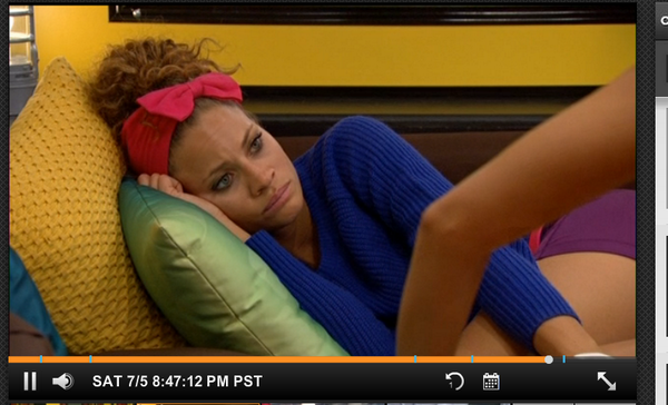 johnoneil1978's tweet photo. Flashback: #BBAmber's reaction to #BBPaola telling her all about her problems with #BBVictoria. http://t.co/F1Zt9kD2tH