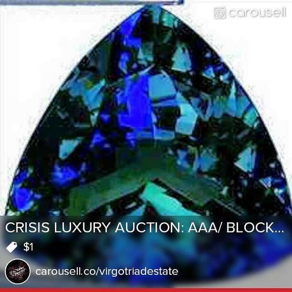 TriadofLove's tweet image. @TriadofLove   CRISIS AUCTION: AAA/ BLOCK D/1.59CT TRILLION TANZANITE STARTS AT $1/go to: Carousell.co/virgotriadesta…