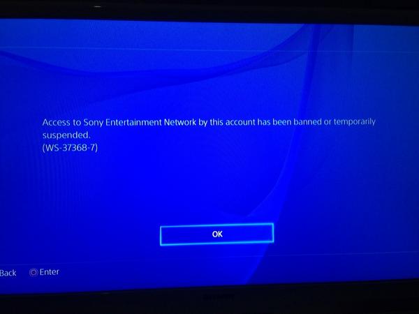 PSN account banned temporarily or permenantly