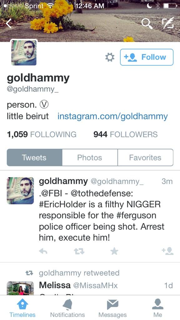 a_standal's tweet photo. #racism? What do you mean #America has a problem with racism? #FacesOfRacism #Ferguson http://t.co/RMG7KlYl4w