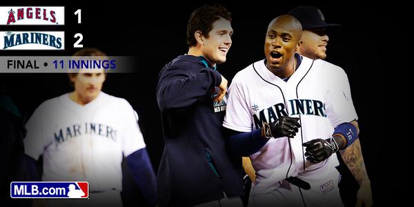 MLB's tweet image. .@Mariners played like there was no tomorrow. Thanks to their #walkoff, now there is: atmlb.com/1vpcIqZ #Game162