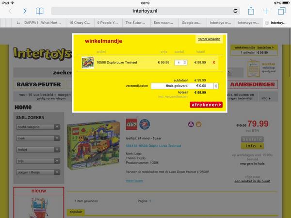 roykio's tweet photo. #intertoys waarom mag ik bij jullie de spullen niet kopen tegen de prijs waarop ze op de website staan? http://t.co/4S4GIwRIAo