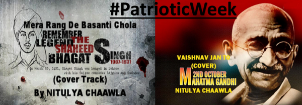 nitulya's tweet photo. #PatrioticWeek! Birthdays #BhagatSingh & #MahatmaGandhi.. Two true sons of this Nation! Stay tuned for d new uploads! http://t.co/JExSNlmtjU