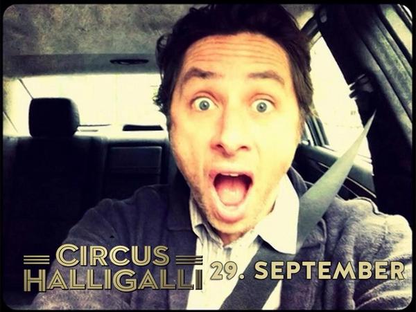 ProSieben's tweet photo. Vorsicht. Zach #Braff rast auf #HalliGalli zu. http://t.co/6d7N7PBsd0