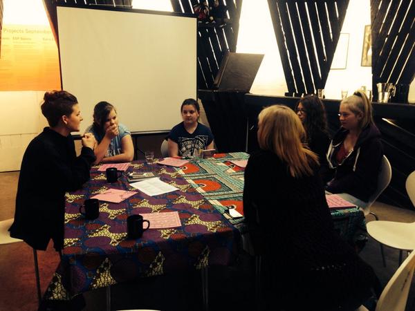 howell_liz's tweet image. Yesterday@eprjcts,@fiercefestival, Dina &amp;amp;12 yr olds. We&apos;re deconstructing a car next weekend! #newrolemodels #girls