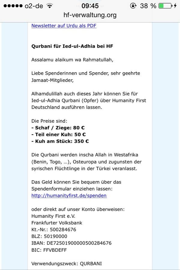 ATschohan's tweet photo. #humanityfirstde Qurbani https://t.co/jNqiO7nalXür+Ied-ul-Adhia http://t.co/gl6JyedYwy
