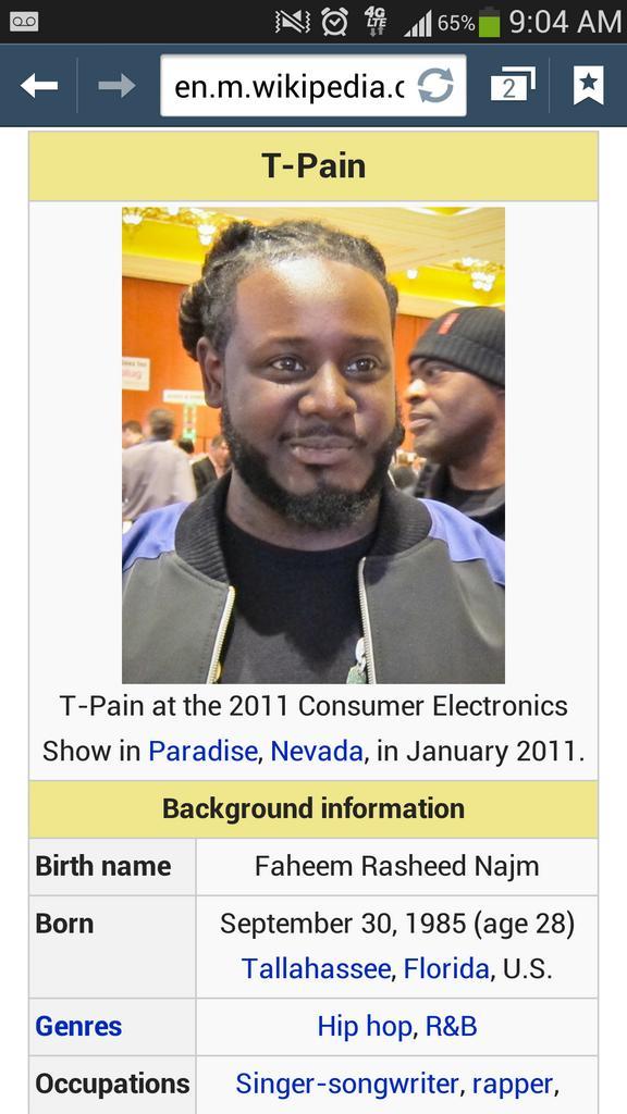 Happy early birthday t-pain 