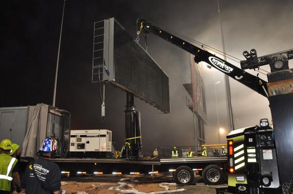Intertowinc's tweet photo. AMHERST, Mass. -- A scoreboard has collapsed at a UMass. http://t.co/XWsOwSUUeP